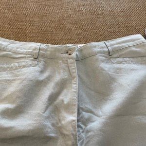 Talbots mint linen pants